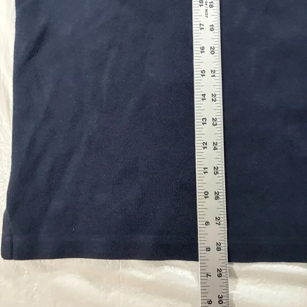 Vintage Polo Ralph Lauren Quarter Zip Sweater Navy Blue Red Pony Logo Men’s XXL